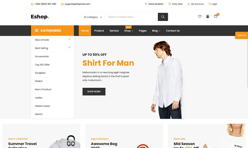 E-commerce Website Template